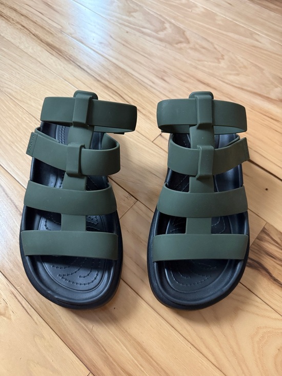 CROCS Shoes - Crocs- Olive Green Strappy Jelly Sandals